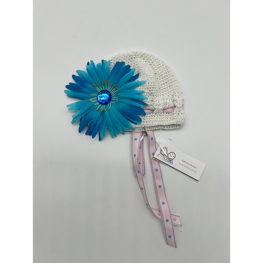 Sydlicious Designs Infant Crochet Flower Hat